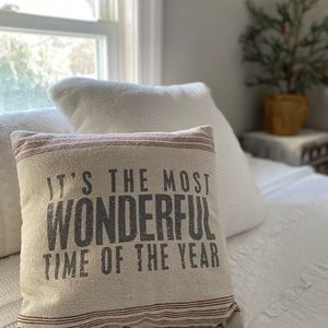 Paper Source Christmas Pillow